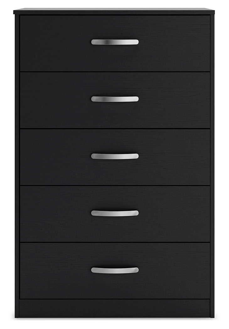 Finch Black Chest of Drawers