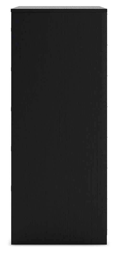 Finch Black Chest of Drawers