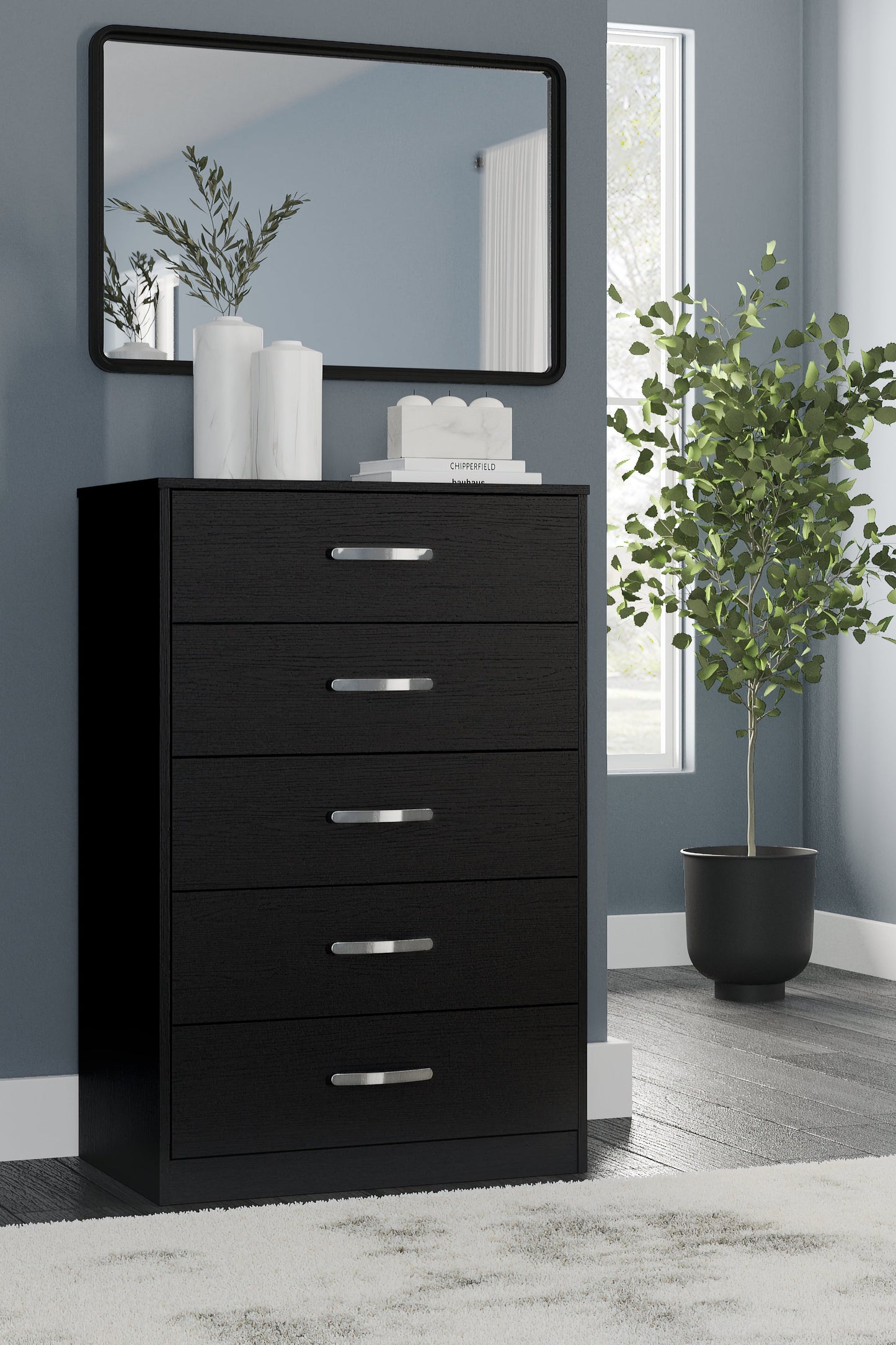 Finch Black Chest of Drawers
