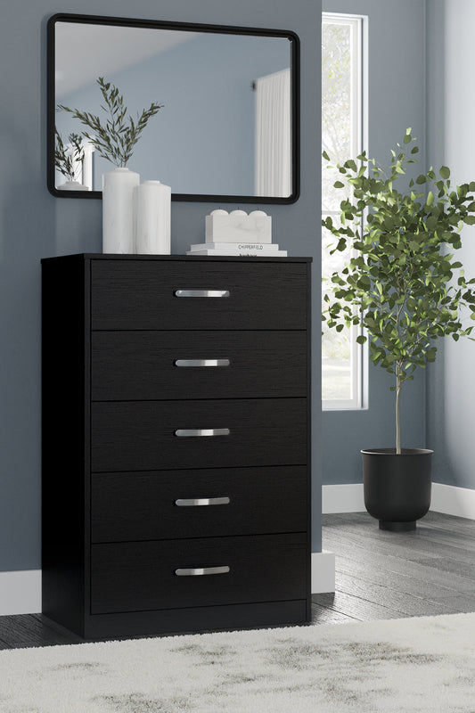Finch Black Chest of Drawers