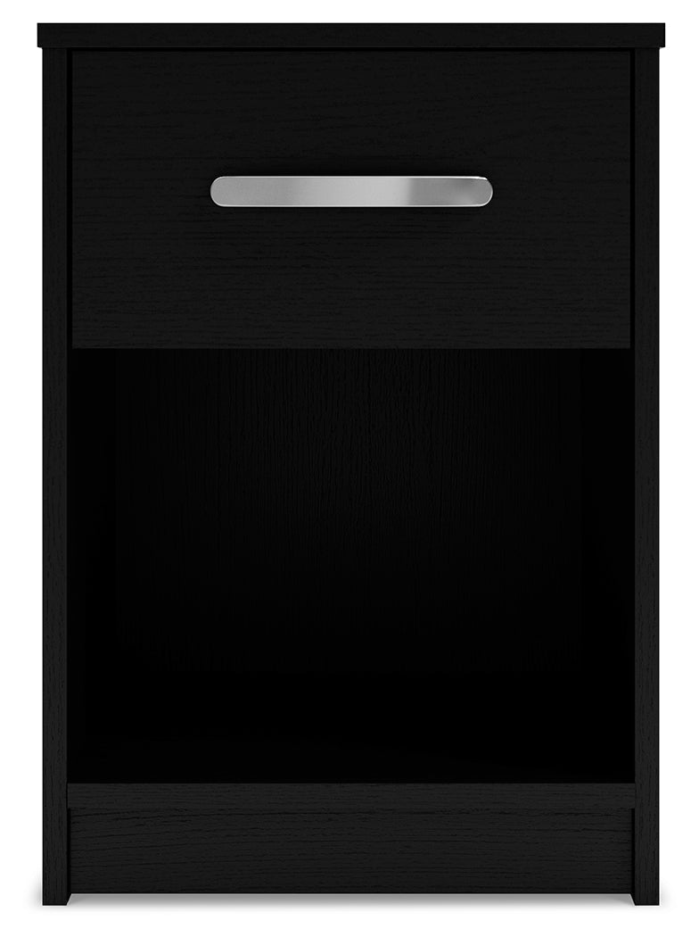 Finch Black Nightstand