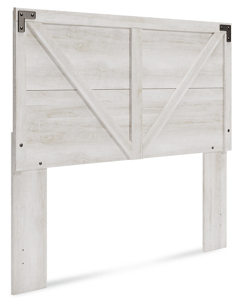 Shawburn Whitewash Queen Crossbuck Panel Headboard