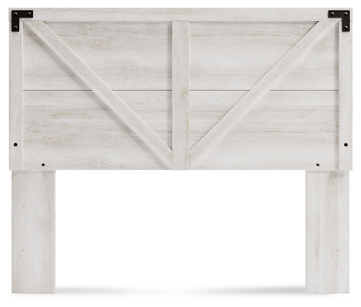 Shawburn Whitewash Queen Crossbuck Panel Headboard