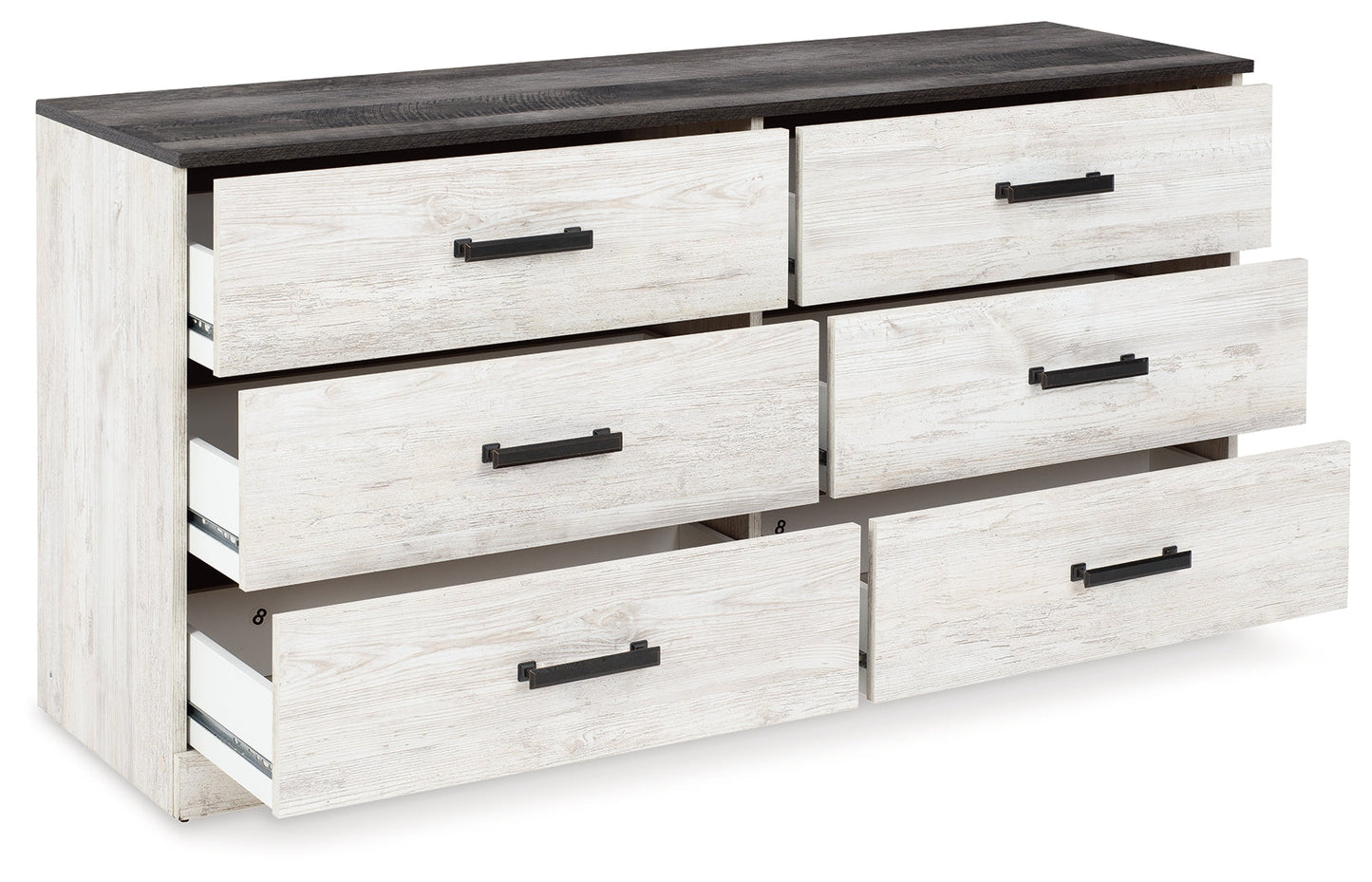 Shawburn Whitewash/Charcoal Gray Dresser