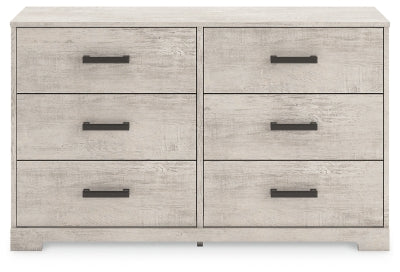 Shawburn Whitewash Six Drawer Dresser - Ornate Home