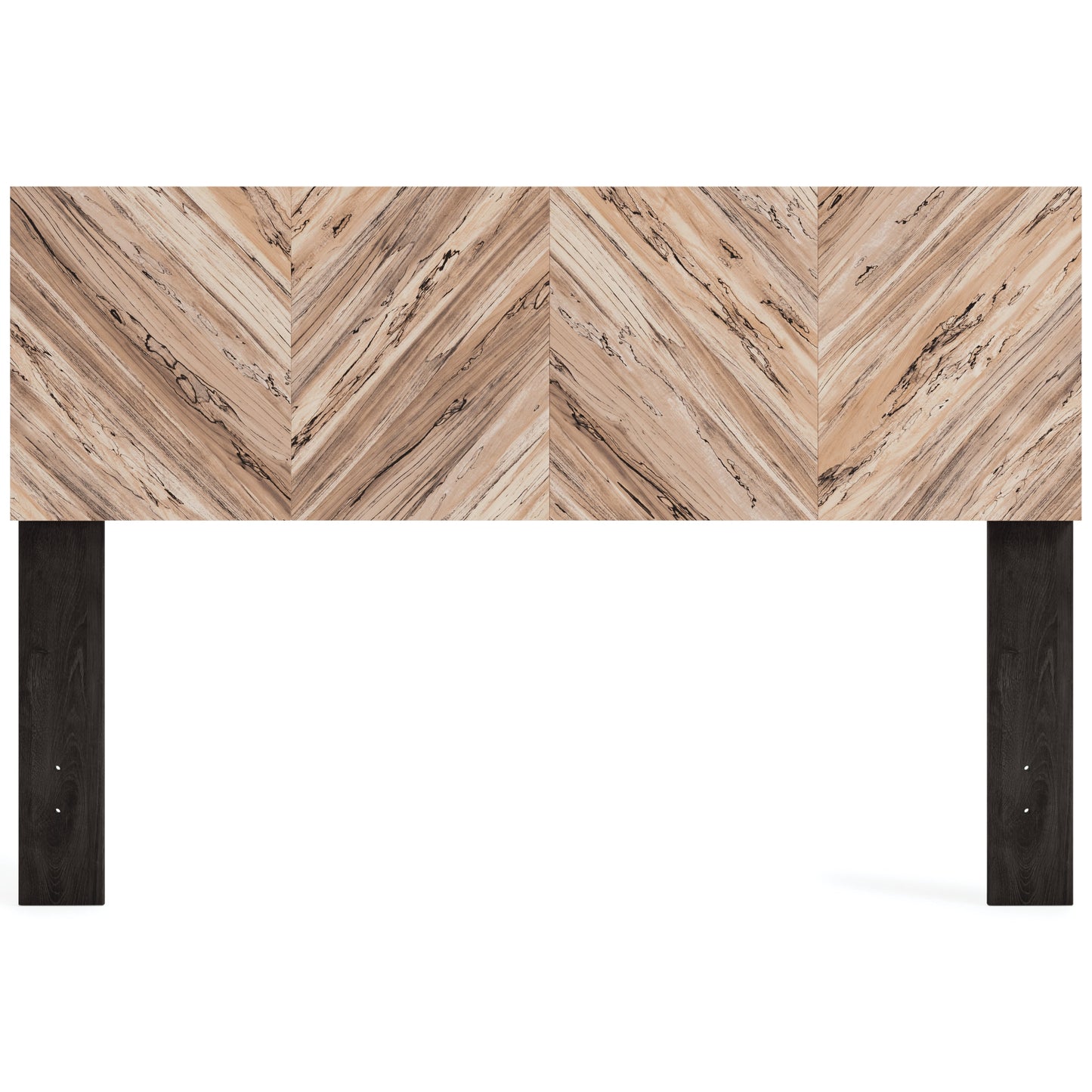 Piperton Two-tone Brown/Black Queen Panel Headboard