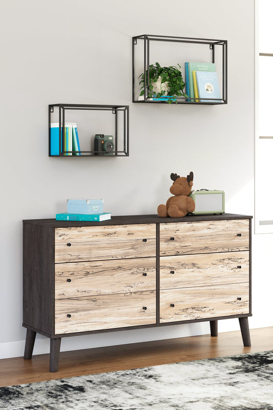 Piperton Two-tone Brown/Black Dresser