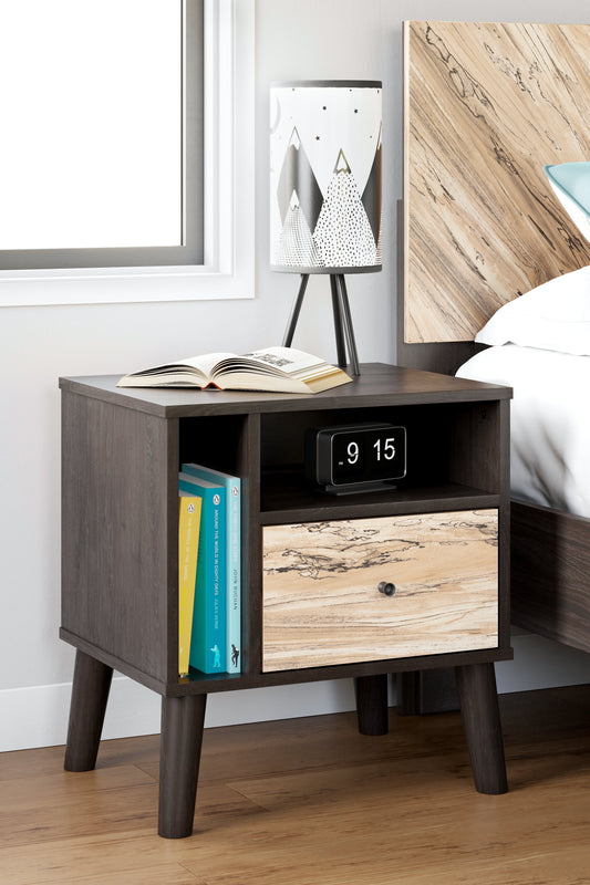 Piperton Brown/Charcoal Nightstand