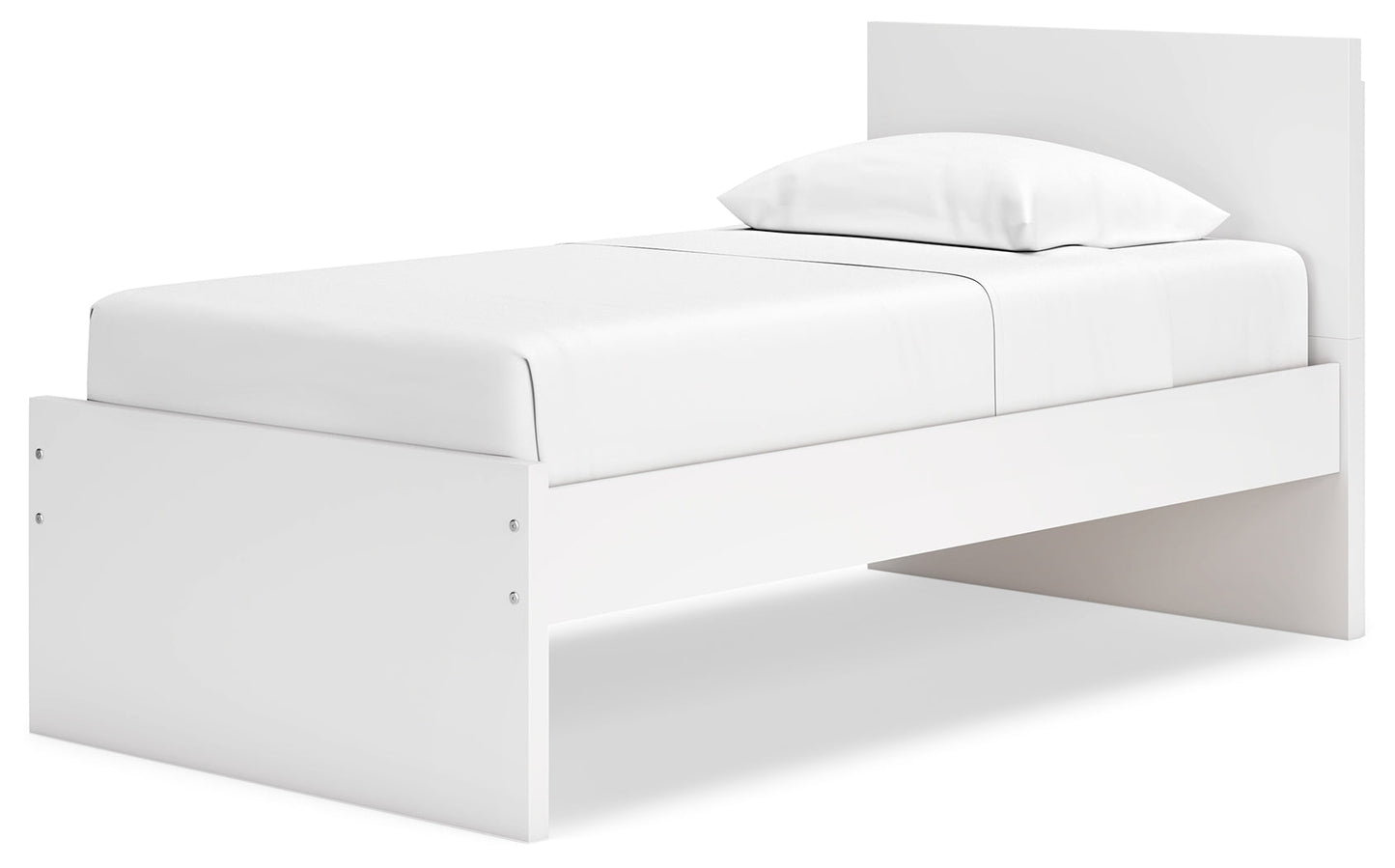 Onita White Twin Panel Platform Bed