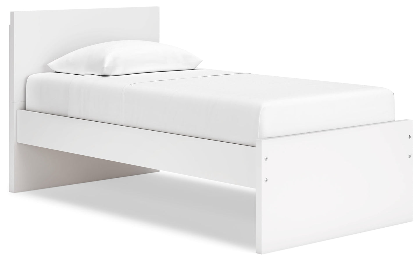 Onita White Twin Panel Platform Bed