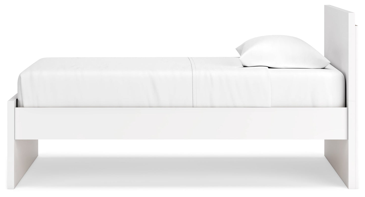 Onita White Twin Panel Platform Bed