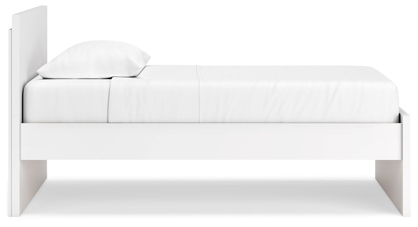 Onita White Twin Panel Platform Bed