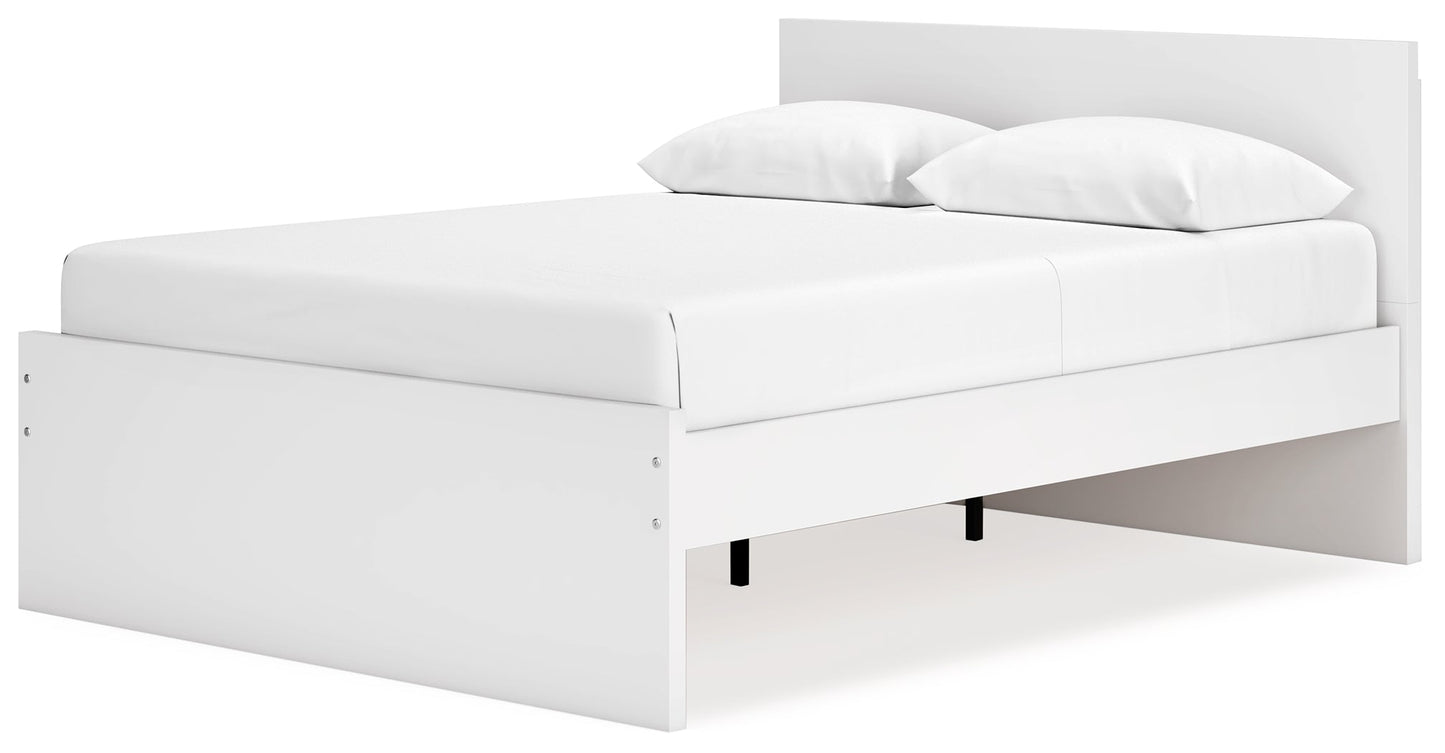 Onita White Queen Panel Platform Bed