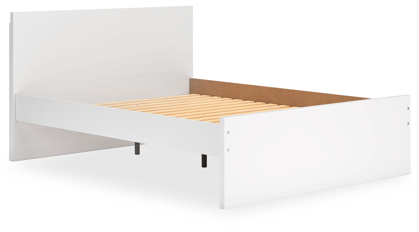 Onita White Queen Panel Platform Bed