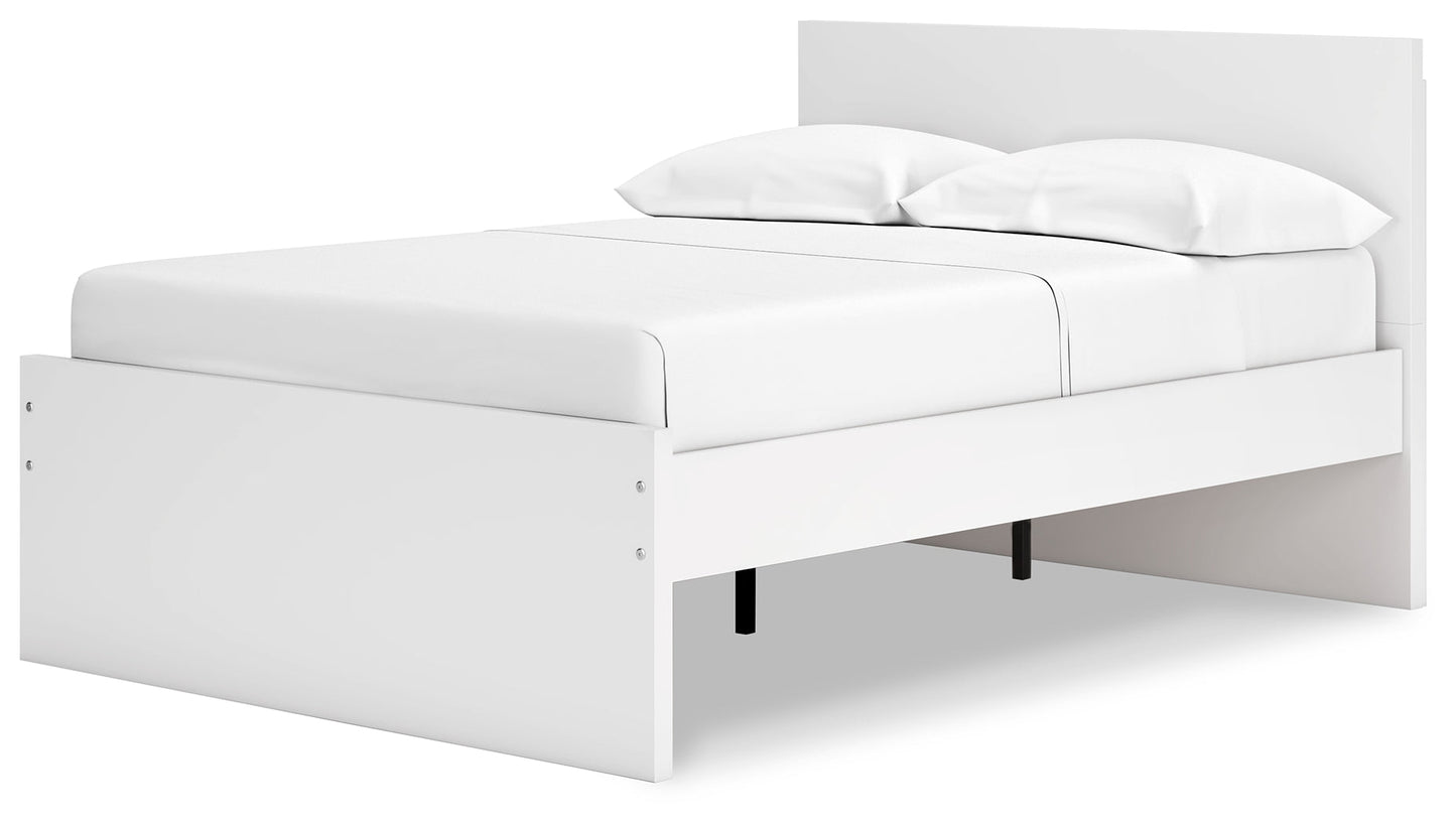 Onita White Full Panel Platform Bed