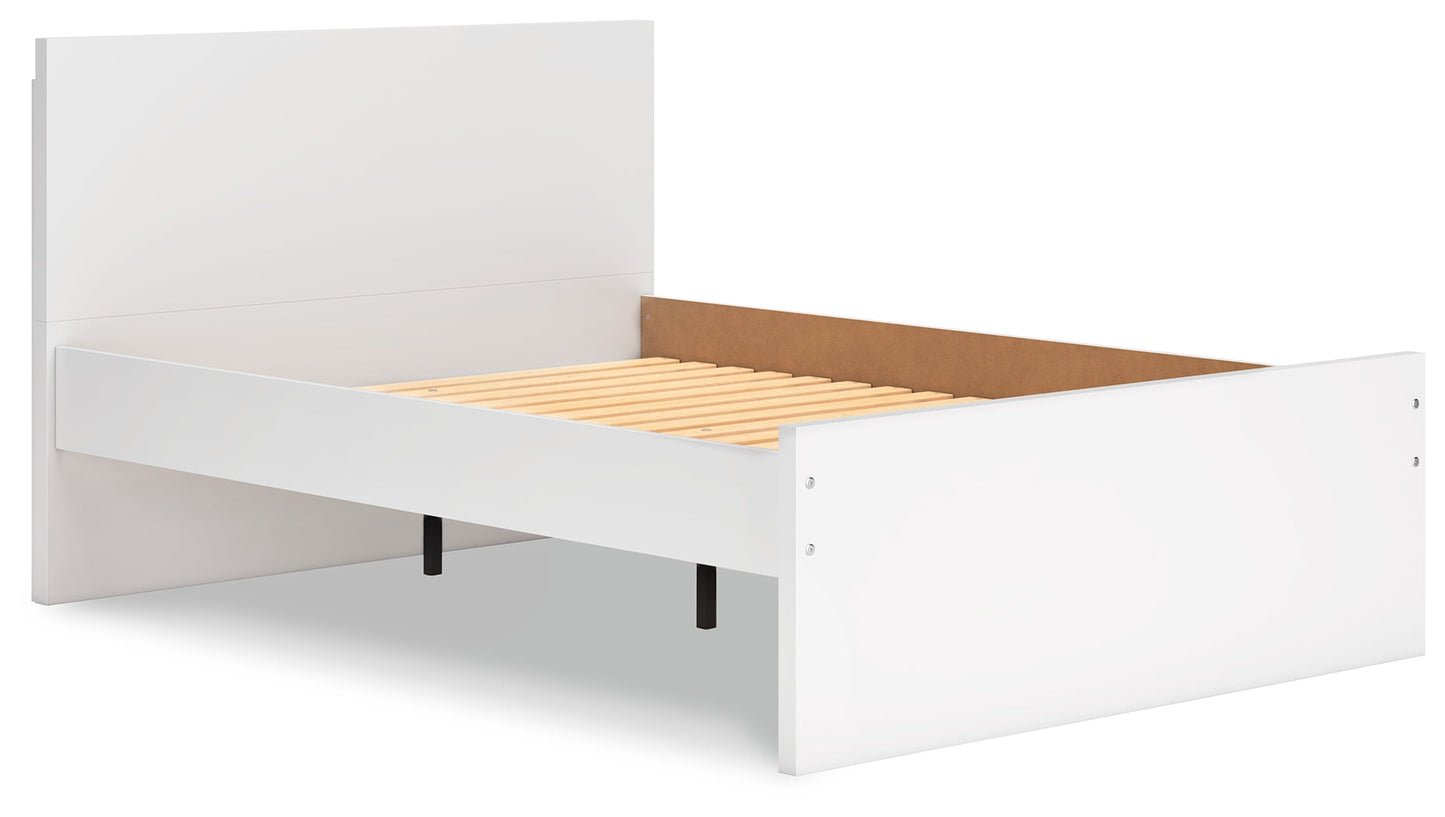 Onita White Full Panel Platform Bed