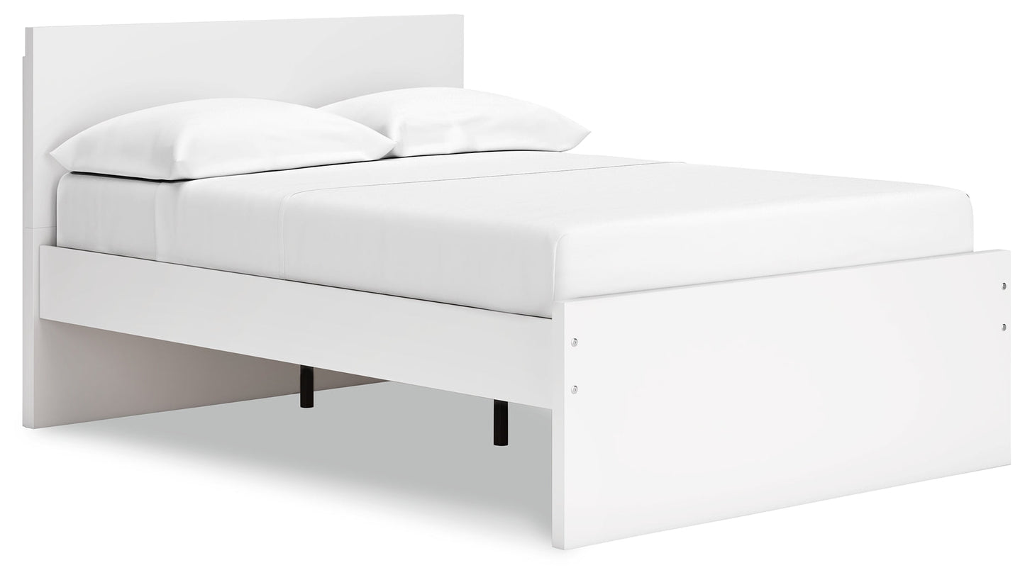 Onita White Full Panel Platform Bed