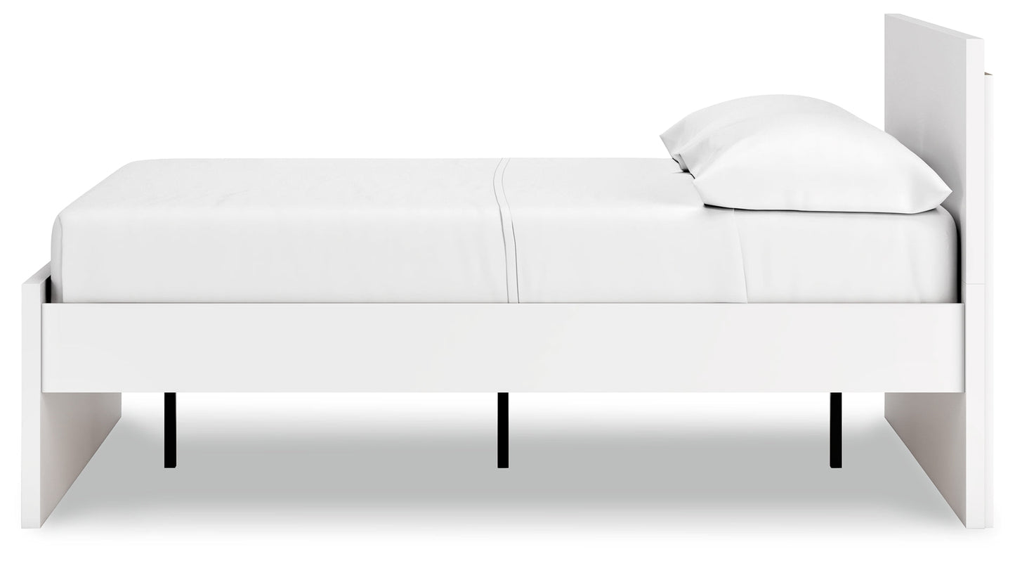 Onita White Full Panel Platform Bed