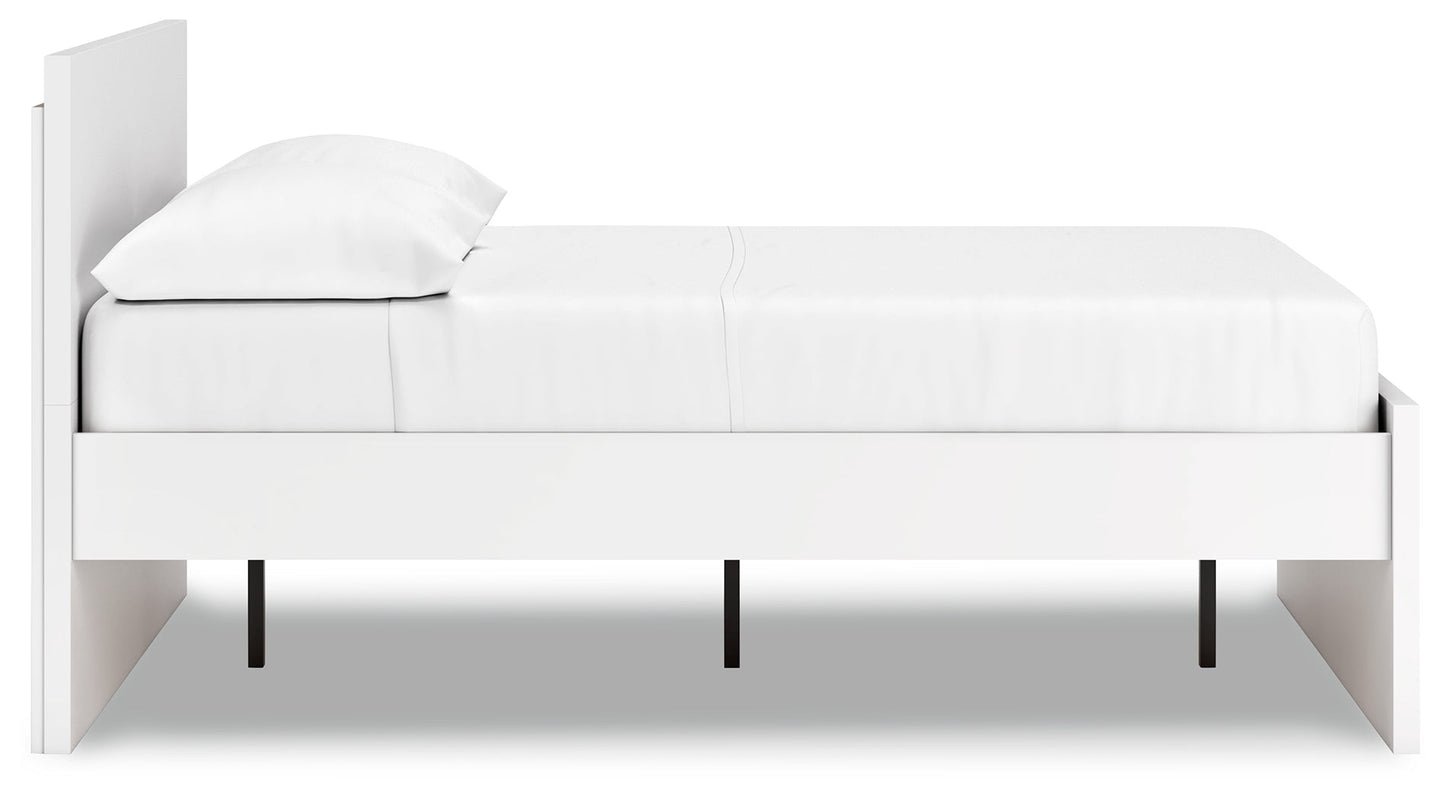 Onita White Full Panel Platform Bed