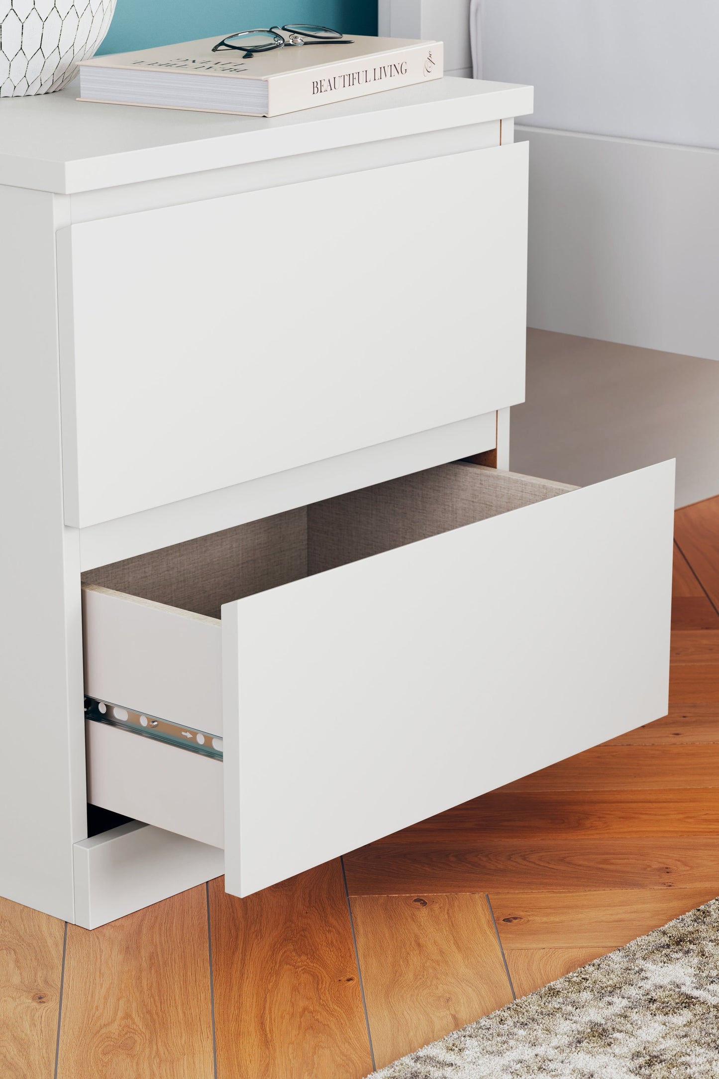 Onita White Nightstand