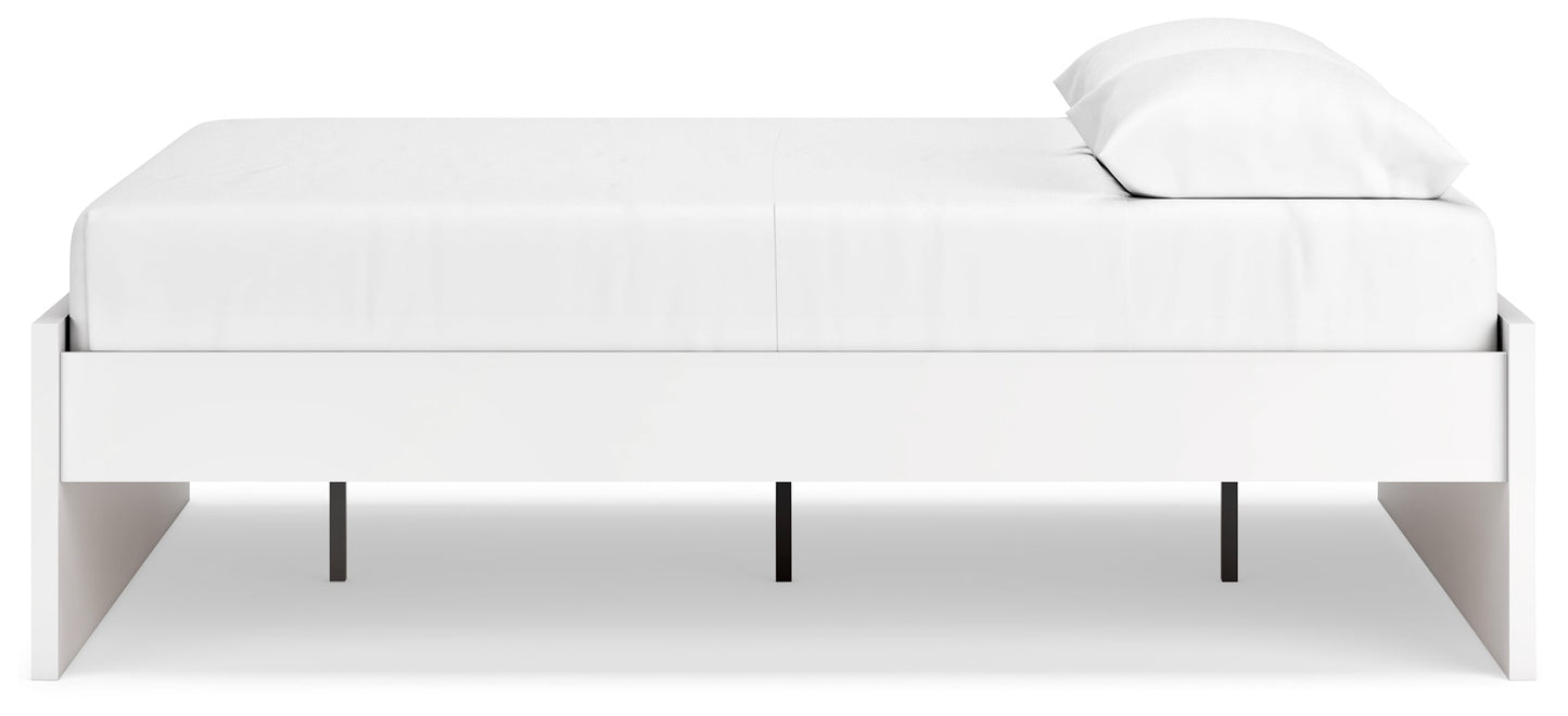 Onita White Queen Platform Bed