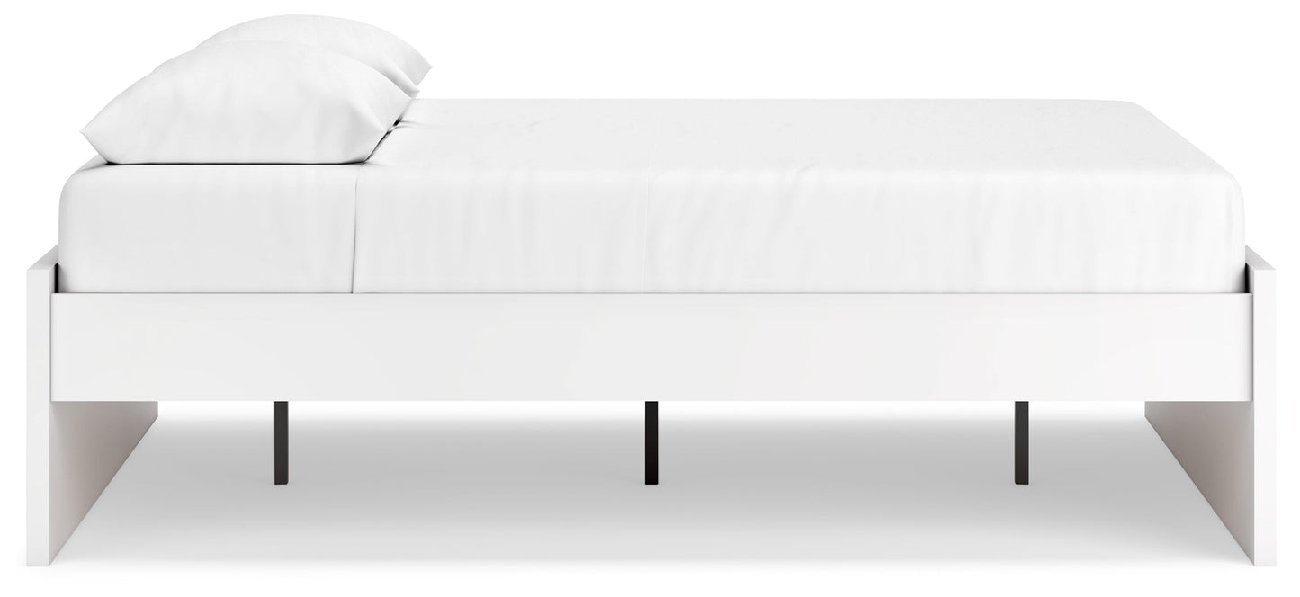 Onita White Queen Platform Bed