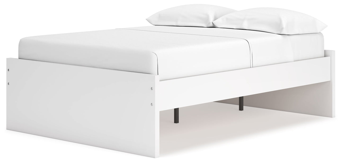 Onita White Full Platform Bed