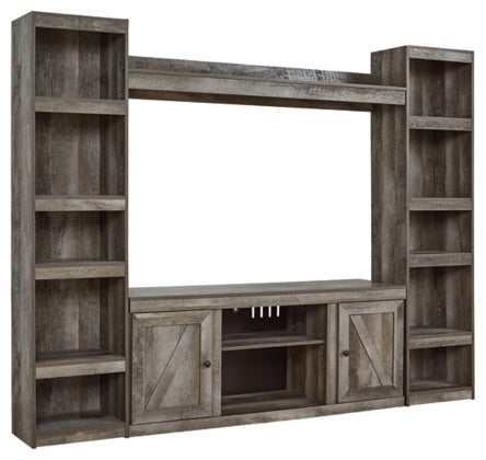 Wynnlow Gray Entertainment Center 4pcs