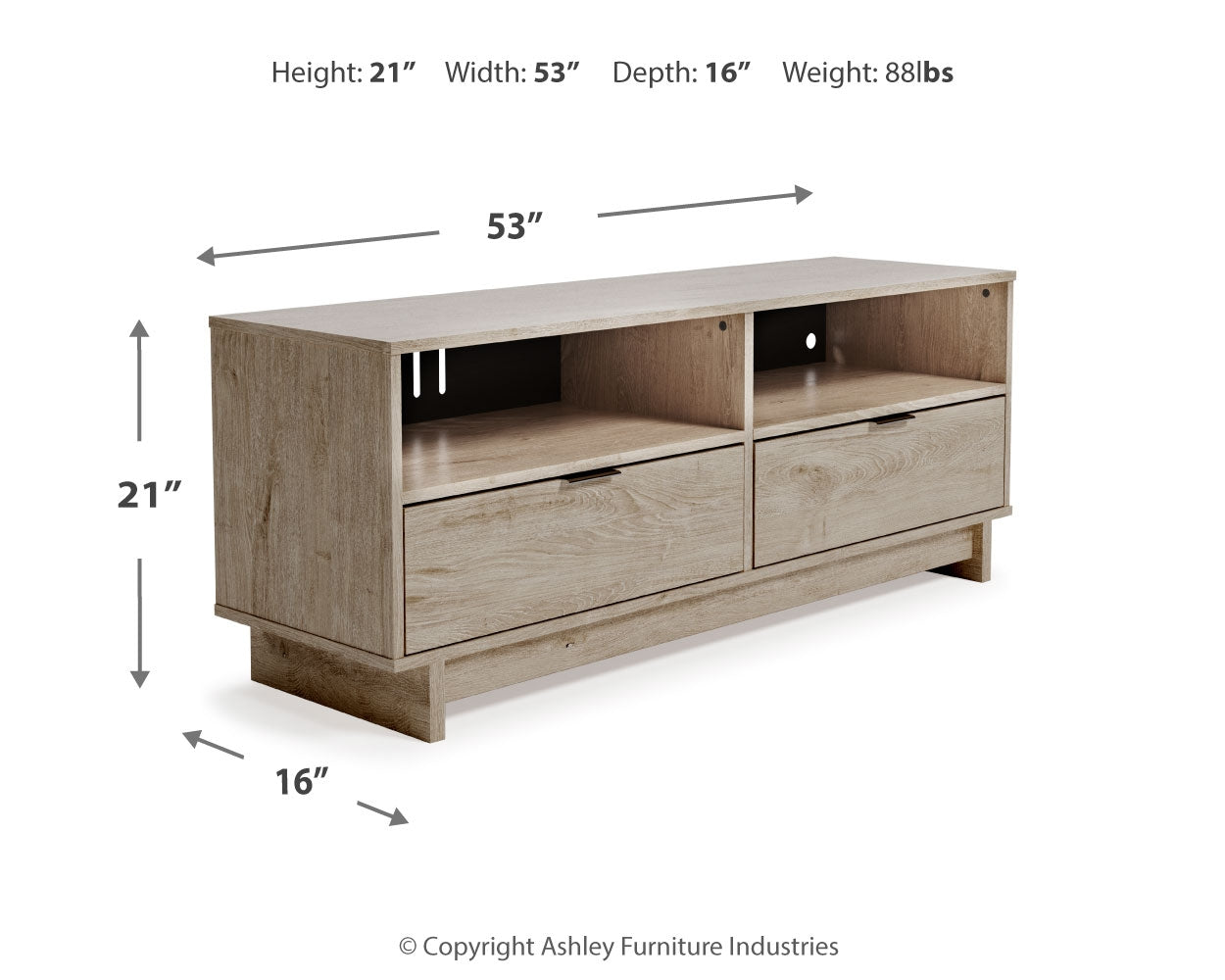 Oliah Natural Medium TV Stand