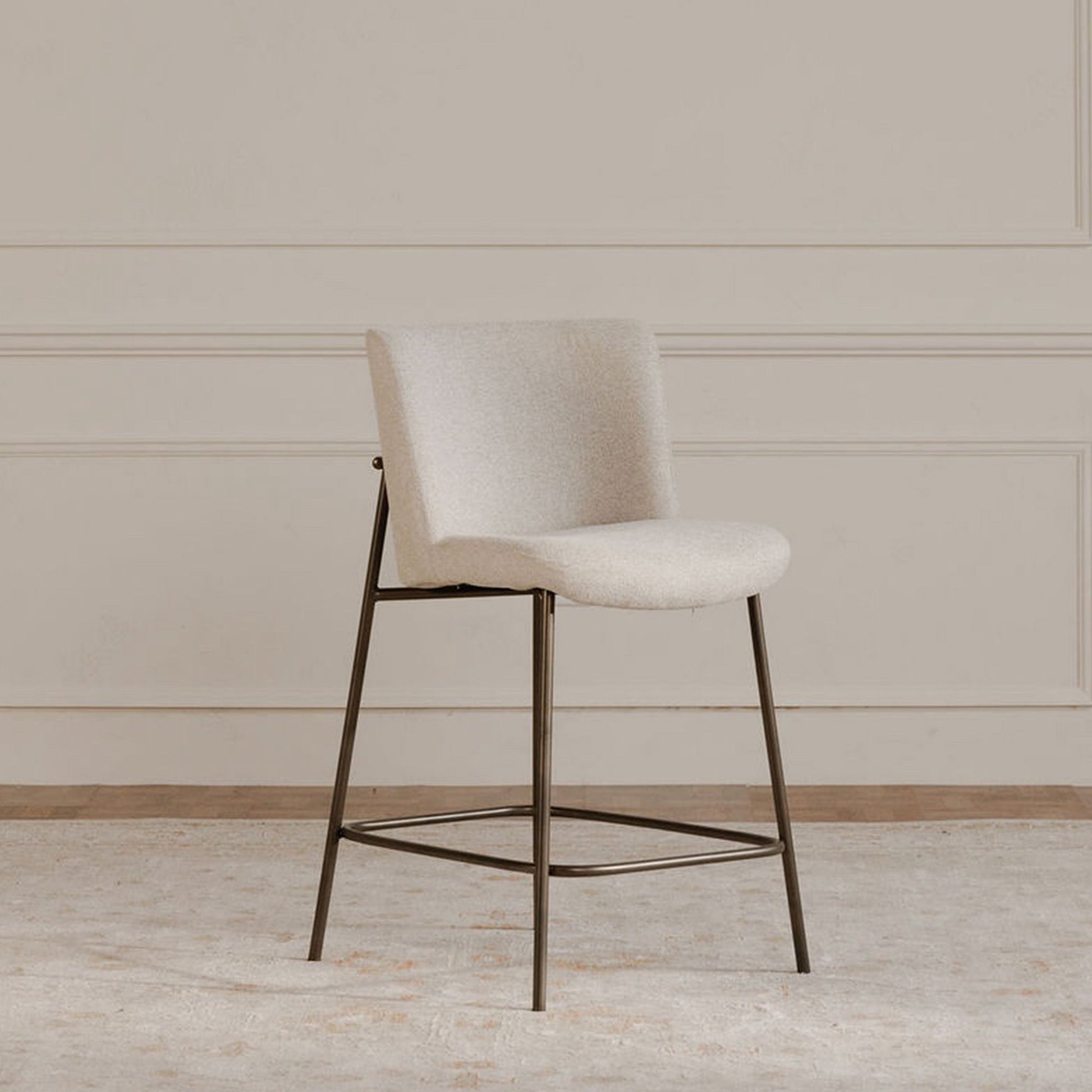 Early Beige Bar Stool - Ornate Home
