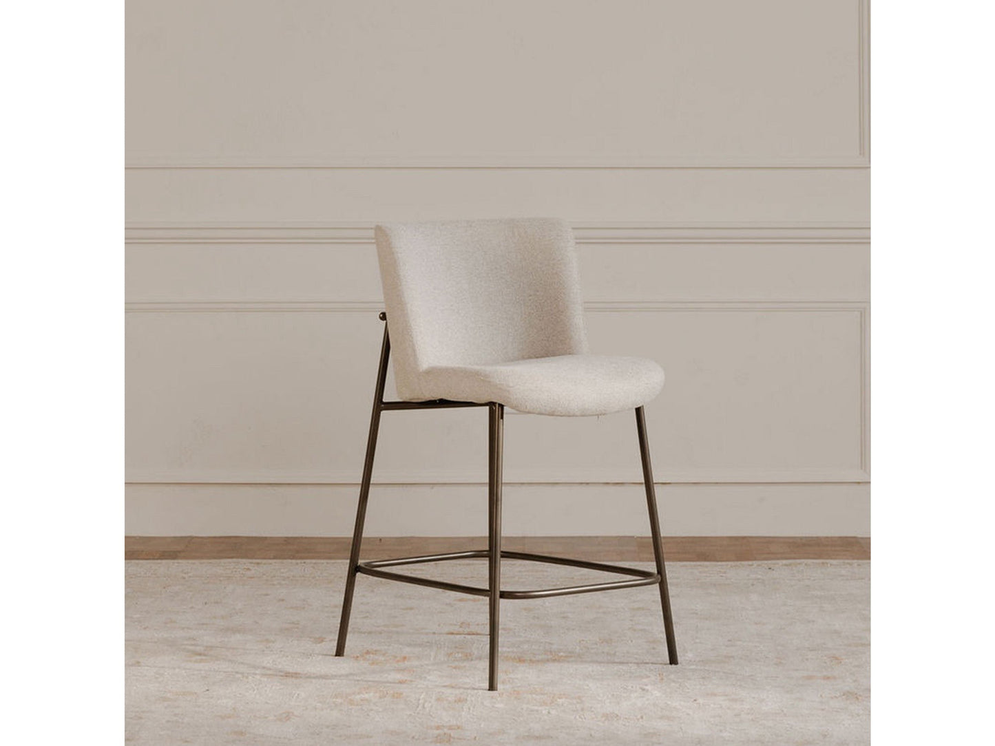 Early Beige Counter Stool - Ornate Home