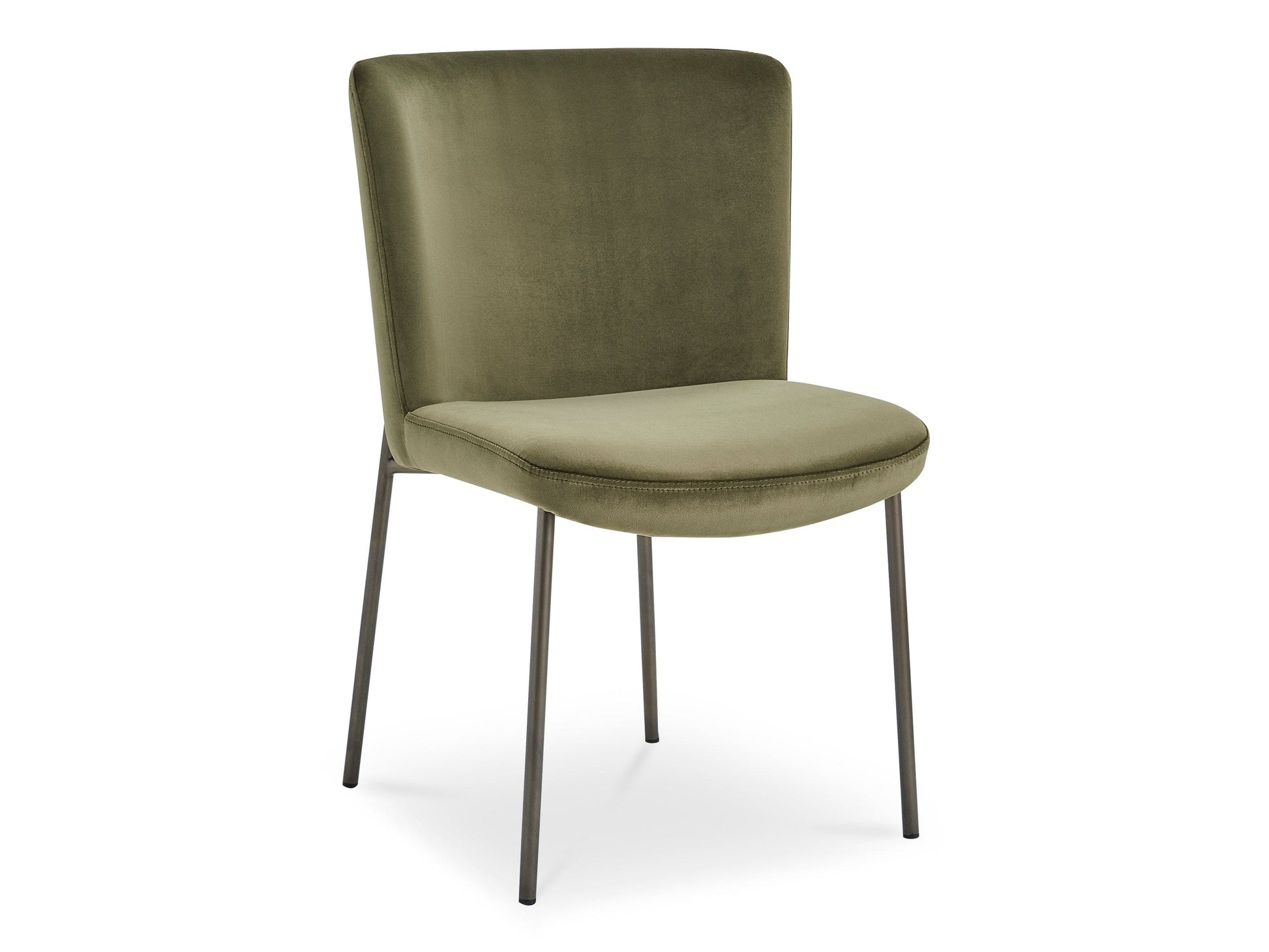 Early Green Dining Chair Mohair (Set of 2) - Ornate Home
