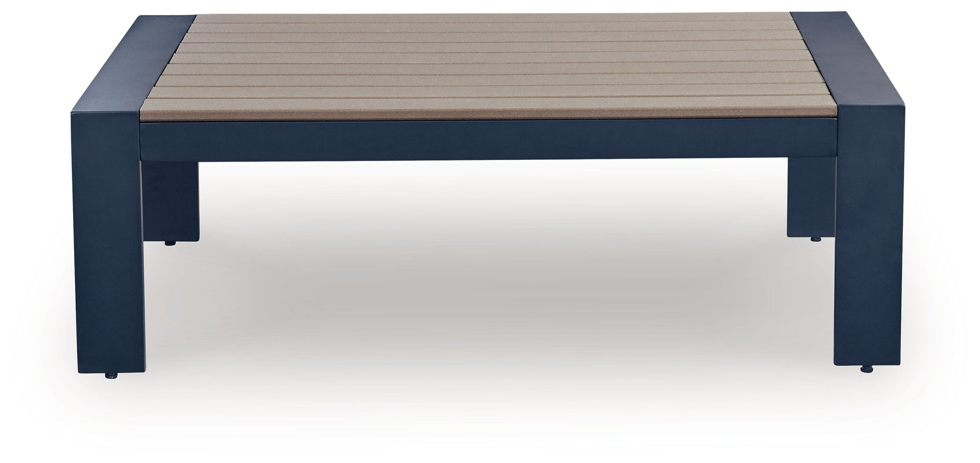 East Beach Navy Blue/Driftwood Rectangular Cocktail Table- Viva Furn