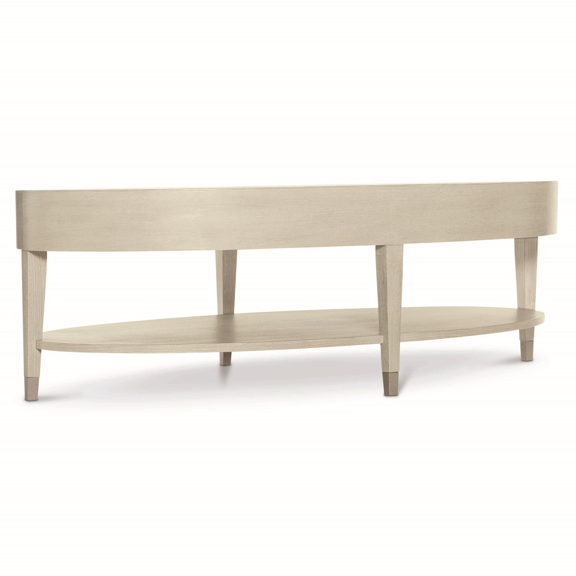 East Hampton Aged Silver/Cerused Linen Cocktail Table - Ornate Home