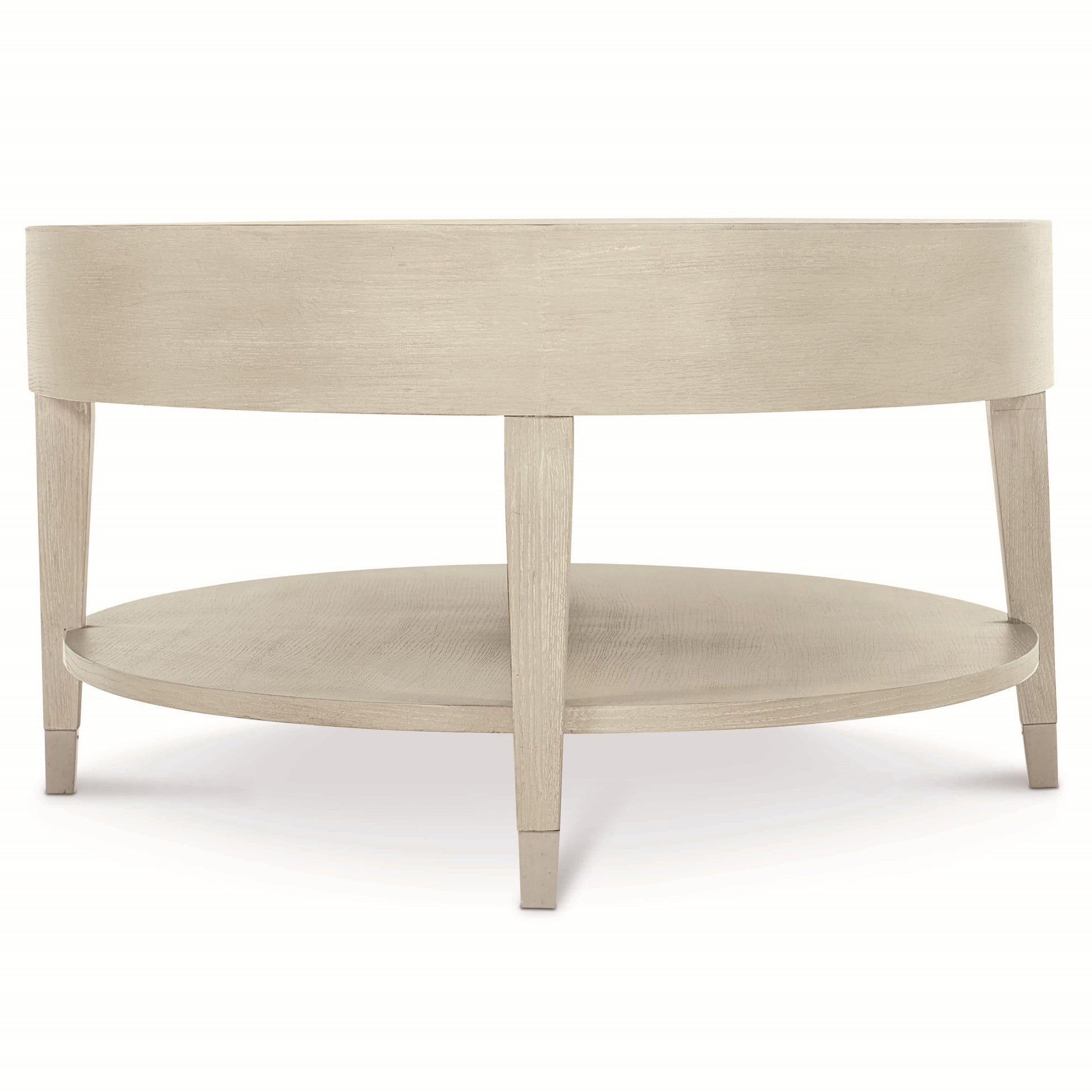 East Hampton Aged Silver/Cerused Linen Cocktail Table - Ornate Home