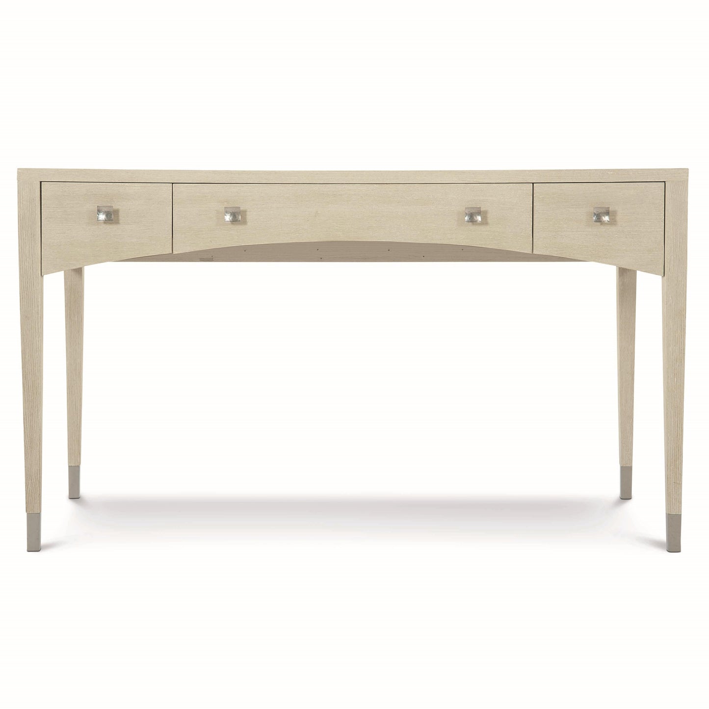 East Hampton Aged Silver/Cerused Linen Desk - Ornate Home