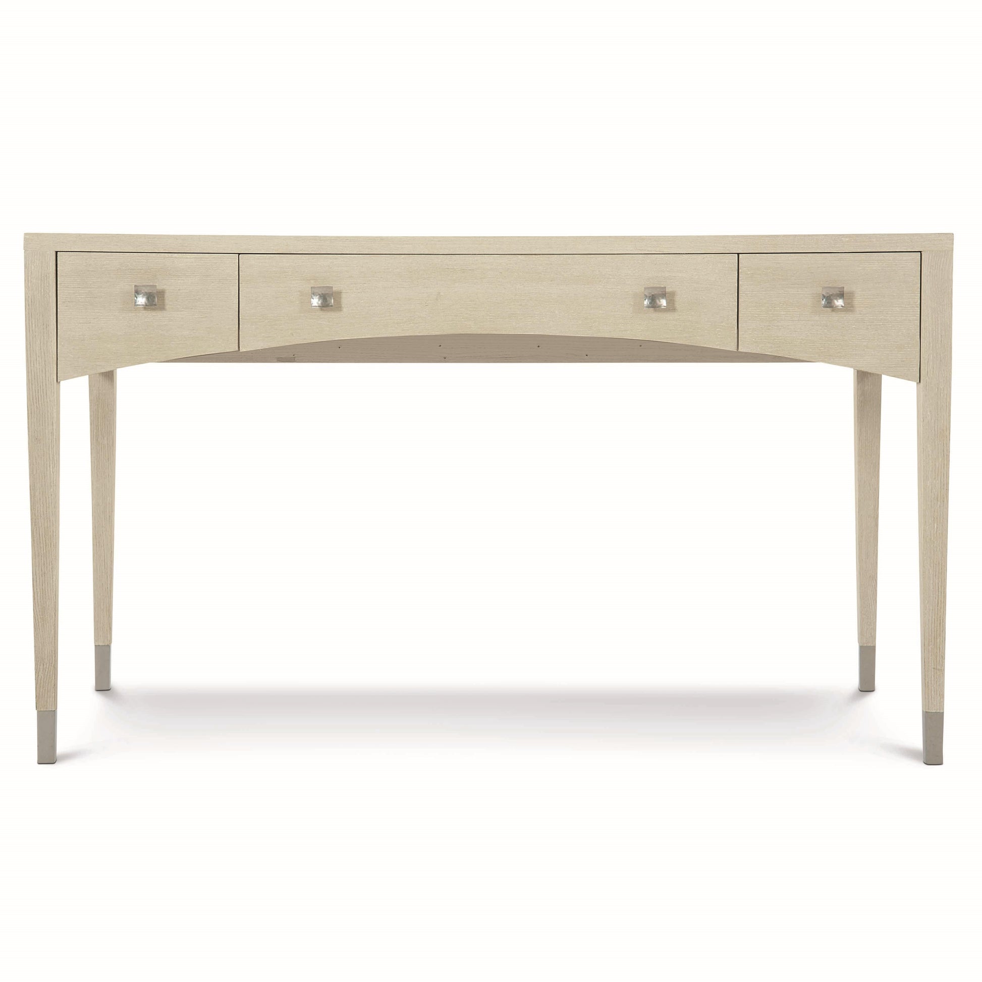 East Hampton Aged Silver/Cerused Linen Desk - Ornate Home