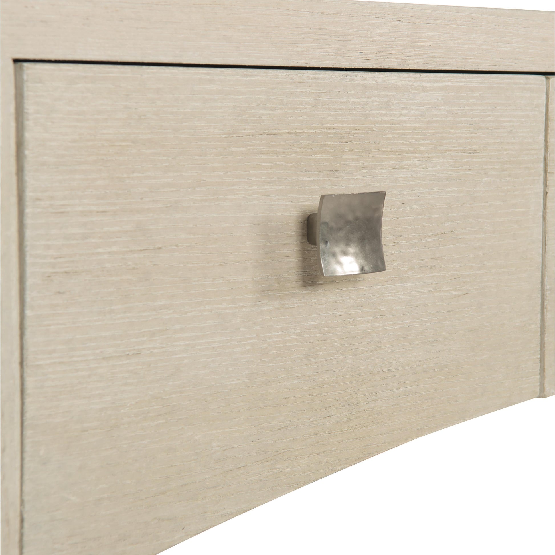 East Hampton Aged Silver/Cerused Linen Desk - Ornate Home