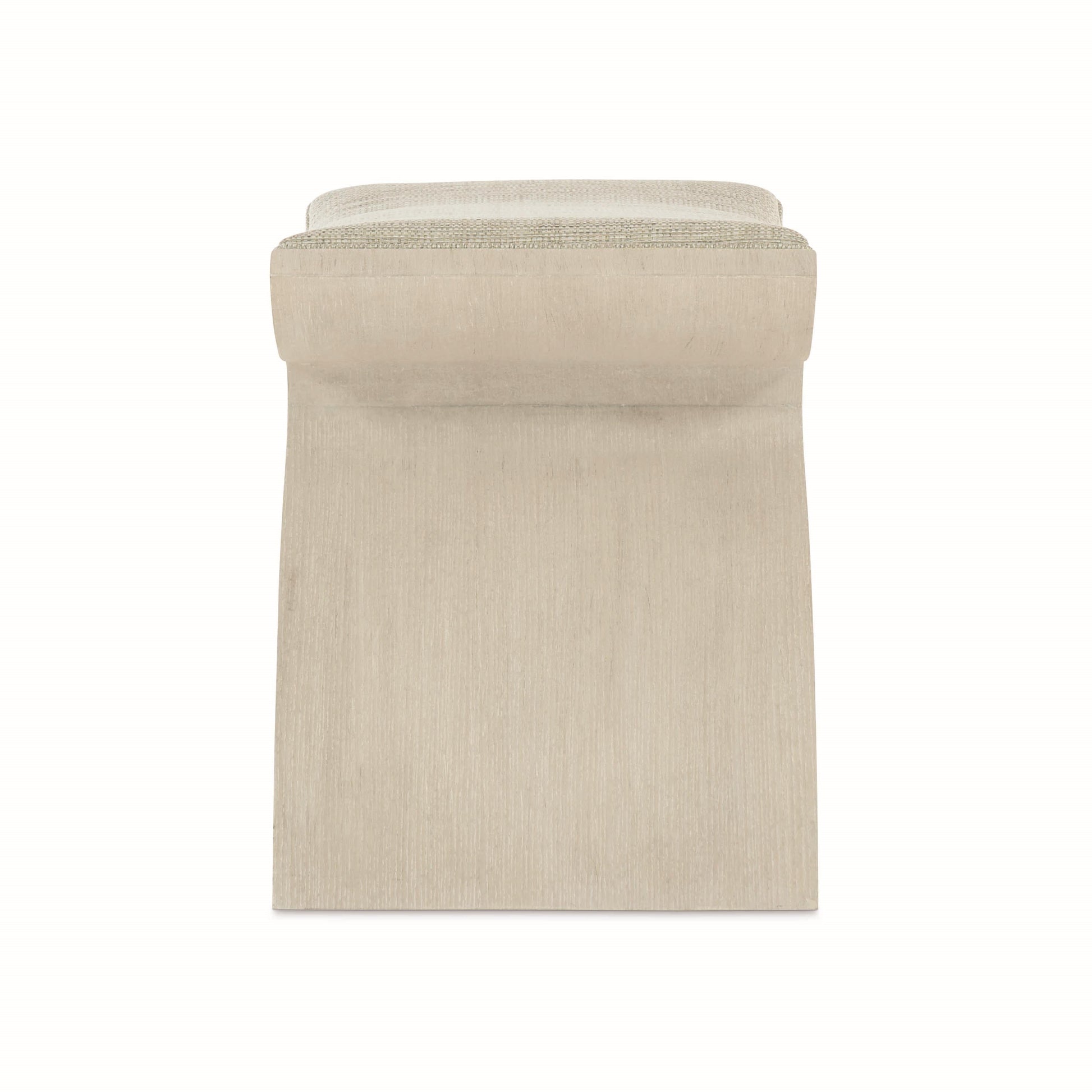 East Hampton Cerused Linen/Grey Bench - Ornate Home