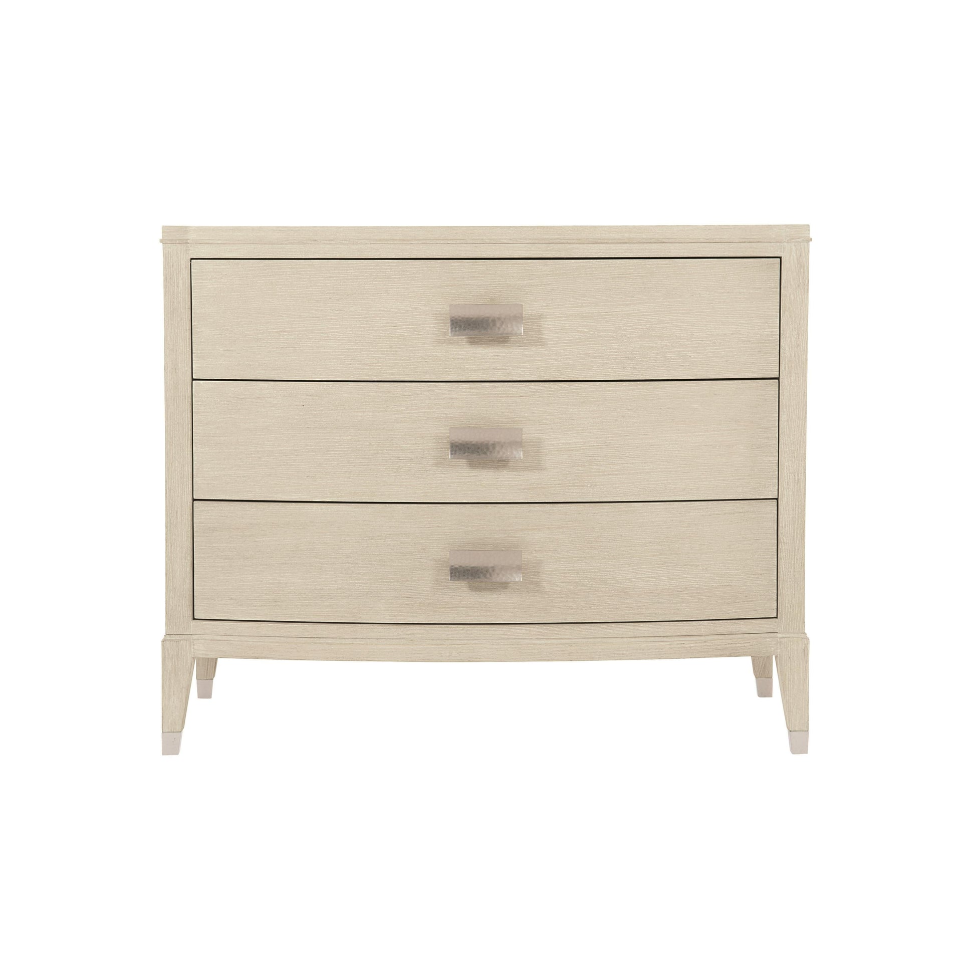 East Hampton Cerused Linen Nightstand - Ornate Home
