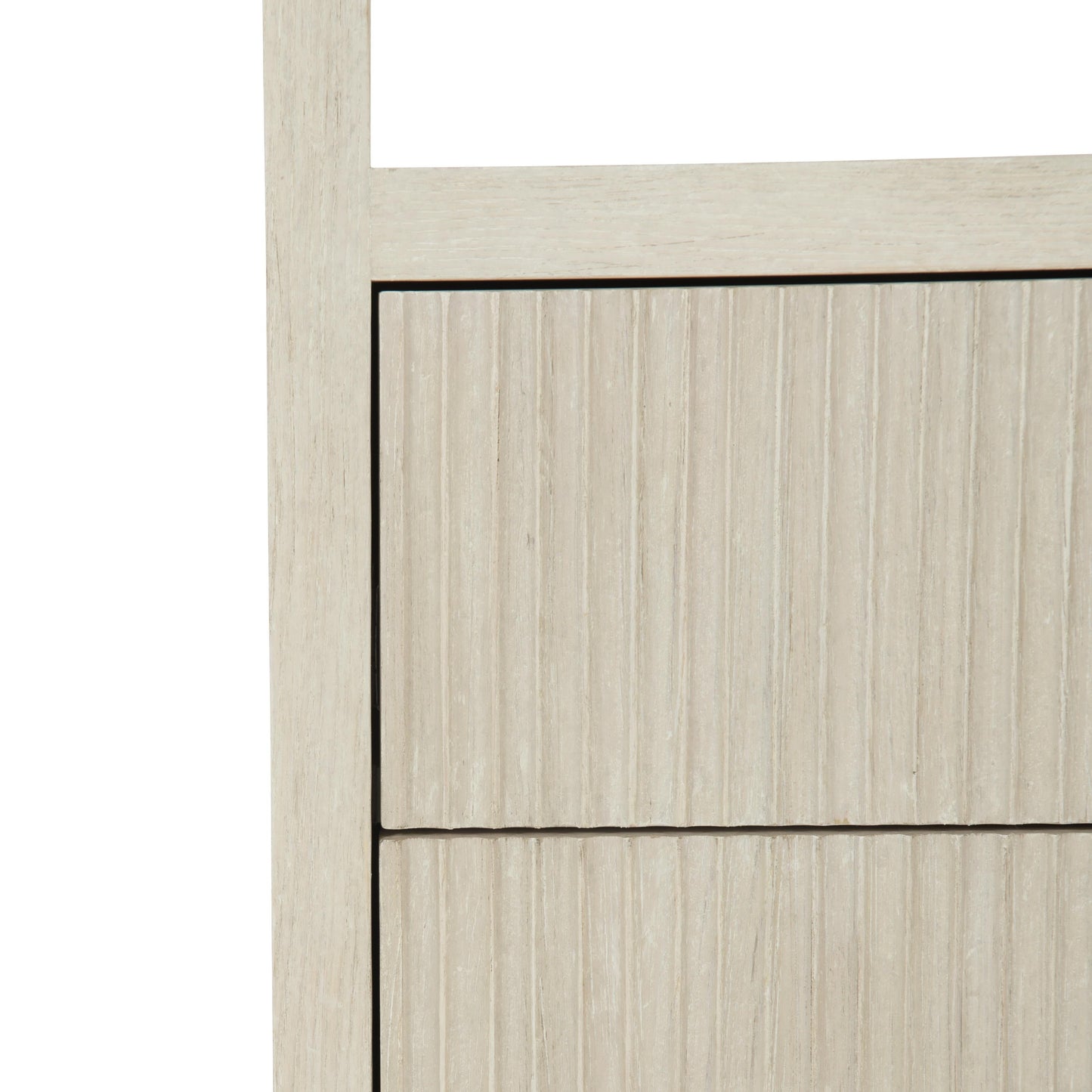 East Hampton Cerused Linen Nightstand - Ornate Home