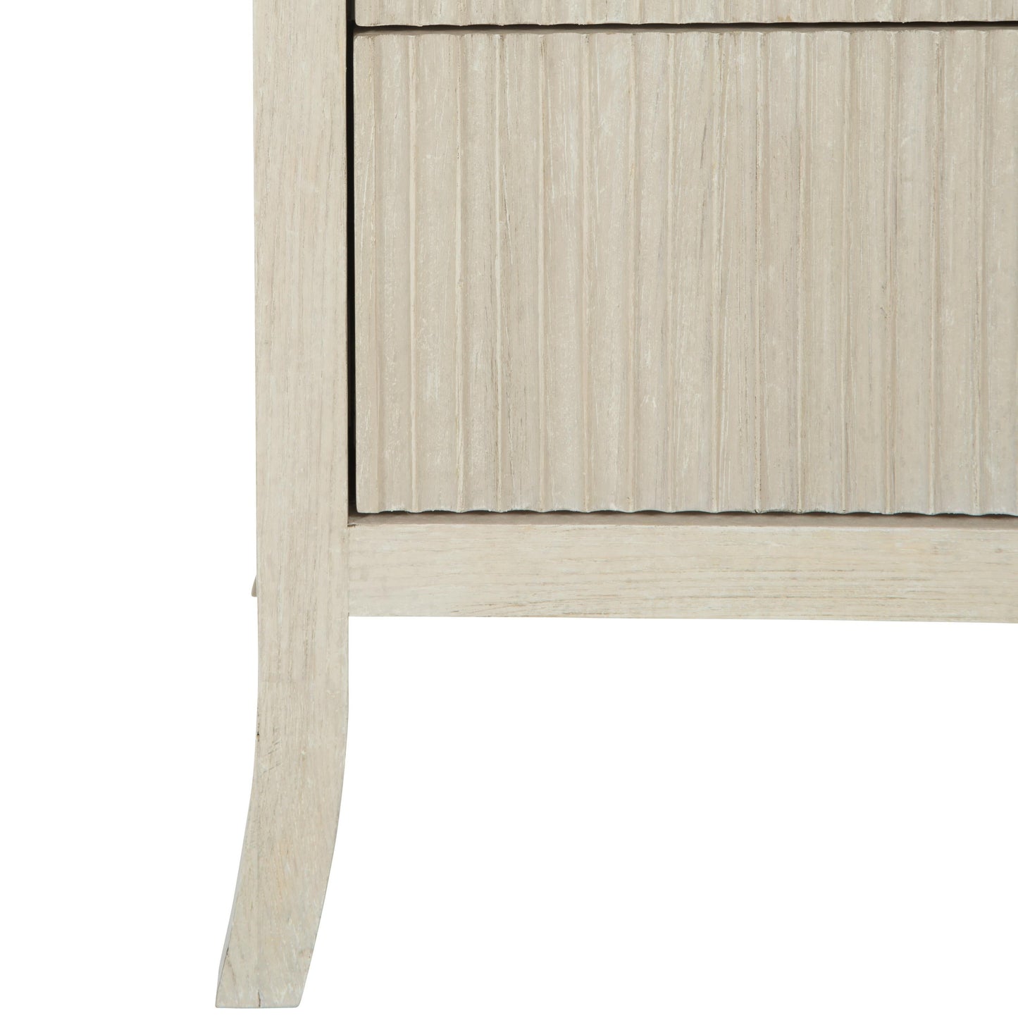 East Hampton Cerused Linen Nightstand - Ornate Home
