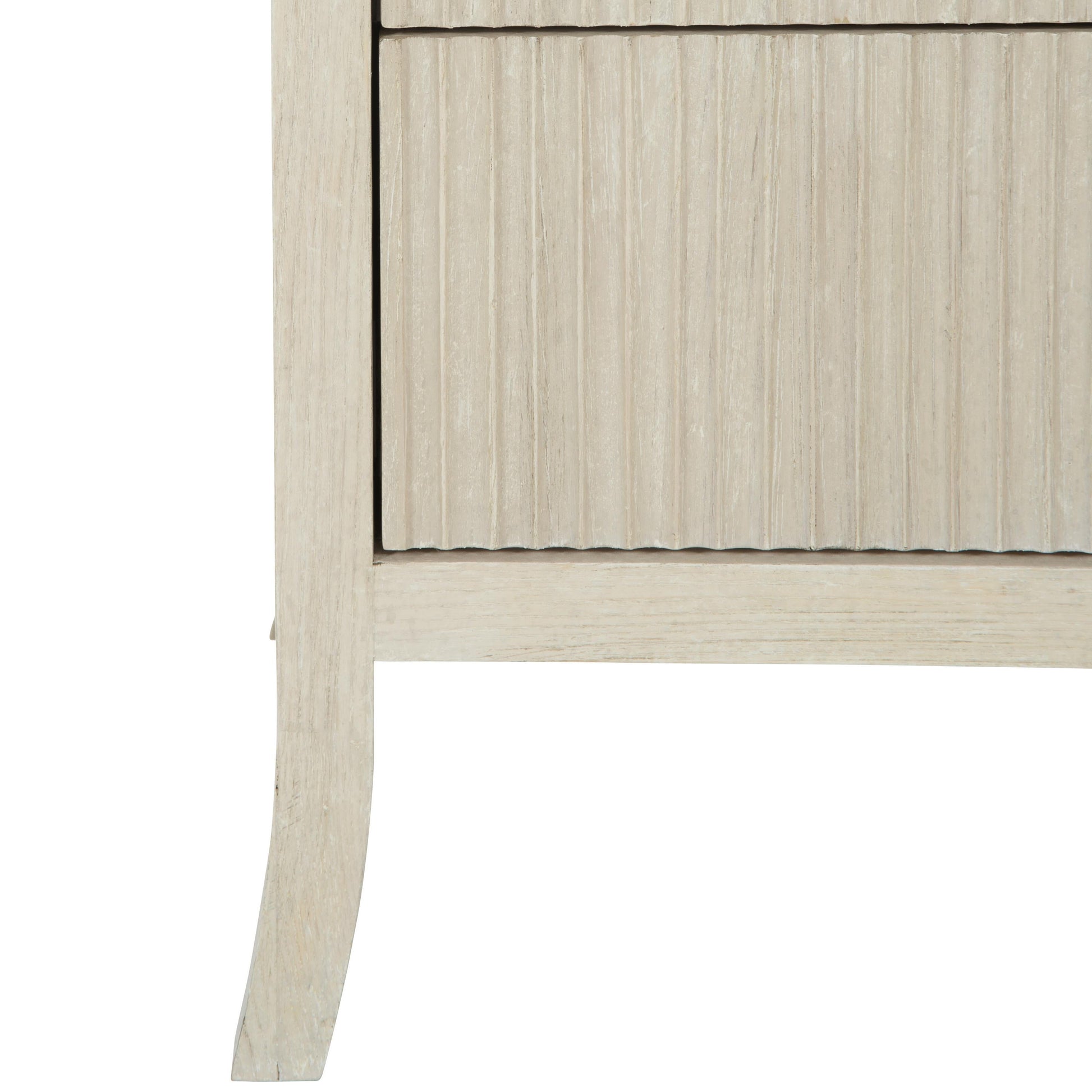 East Hampton Cerused Linen Nightstand - Ornate Home