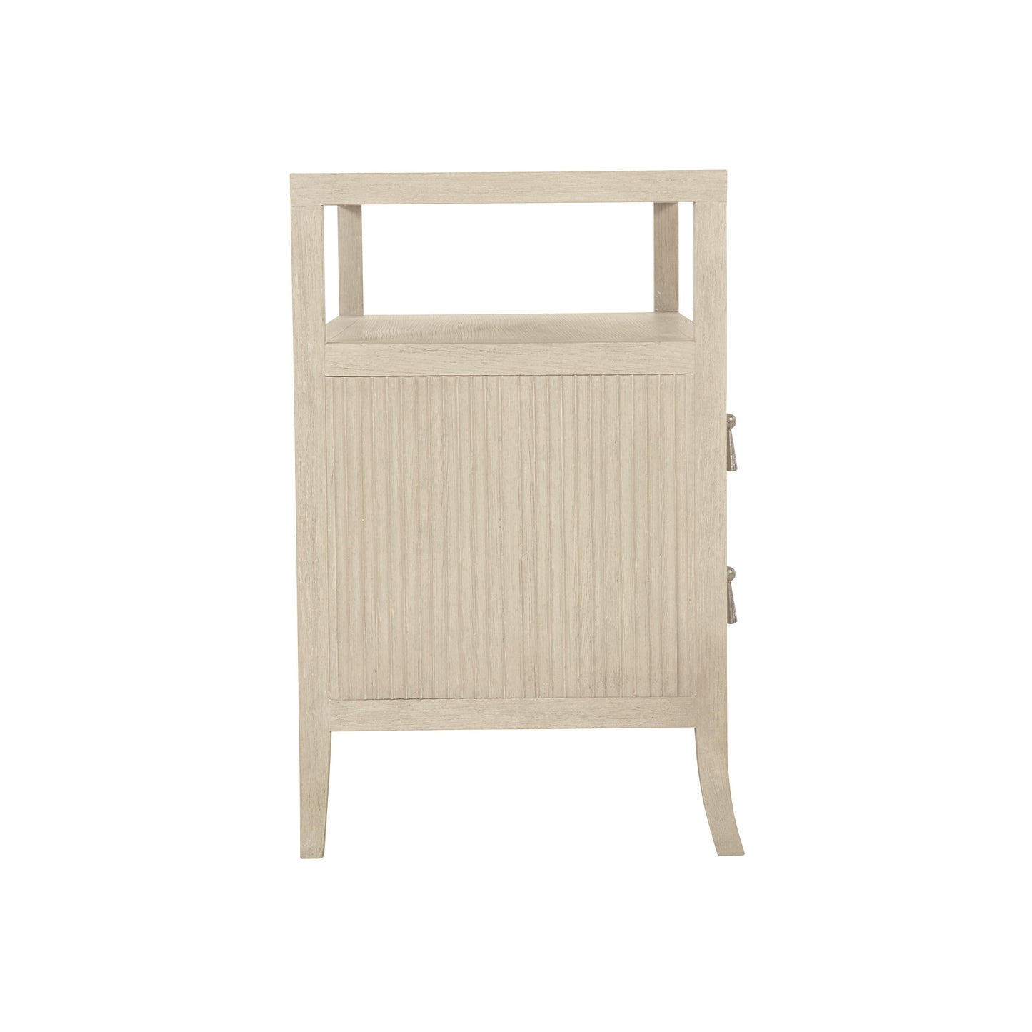 East Hampton Cerused Linen Nightstand - Ornate Home
