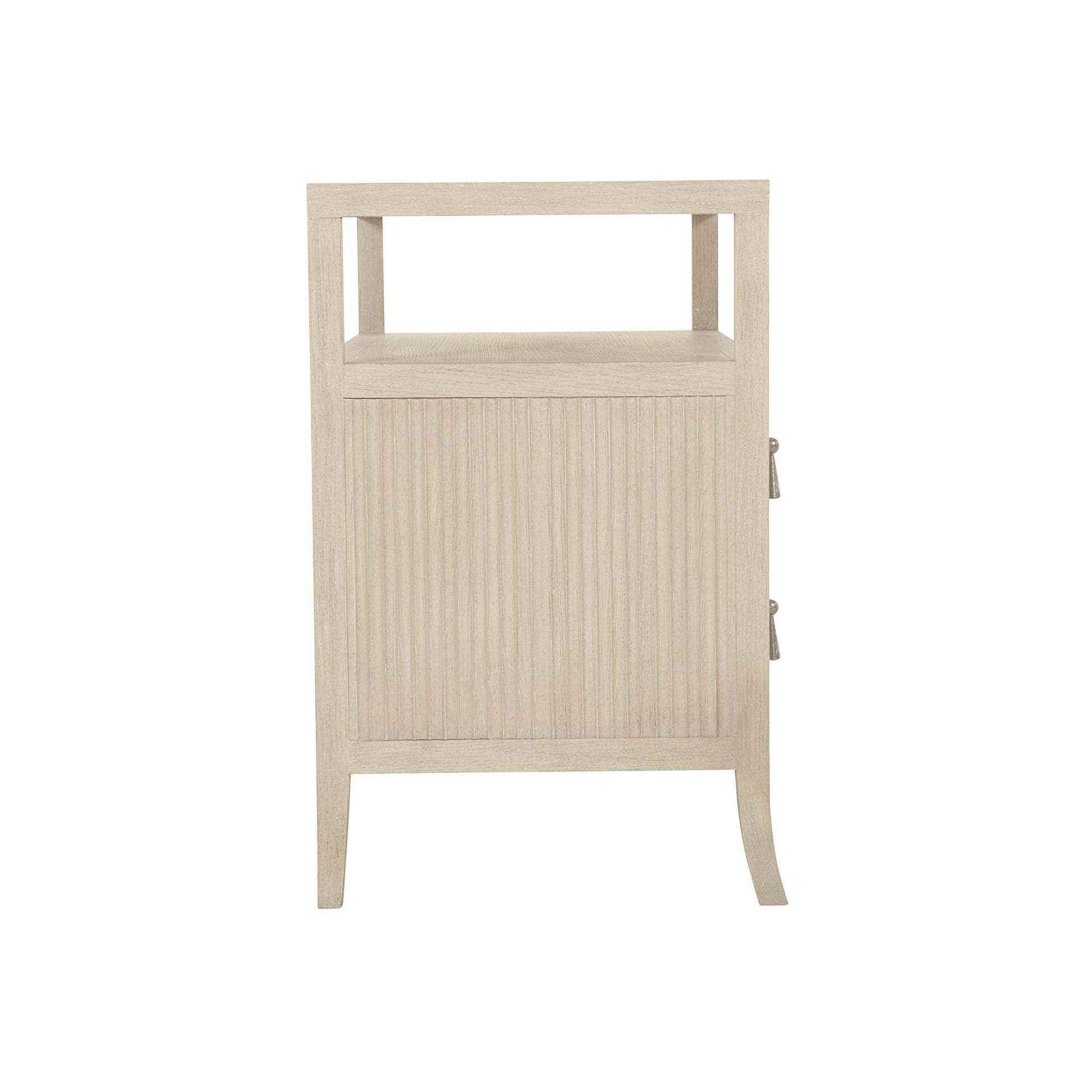 East Hampton Cerused Linen Nightstand - Ornate Home