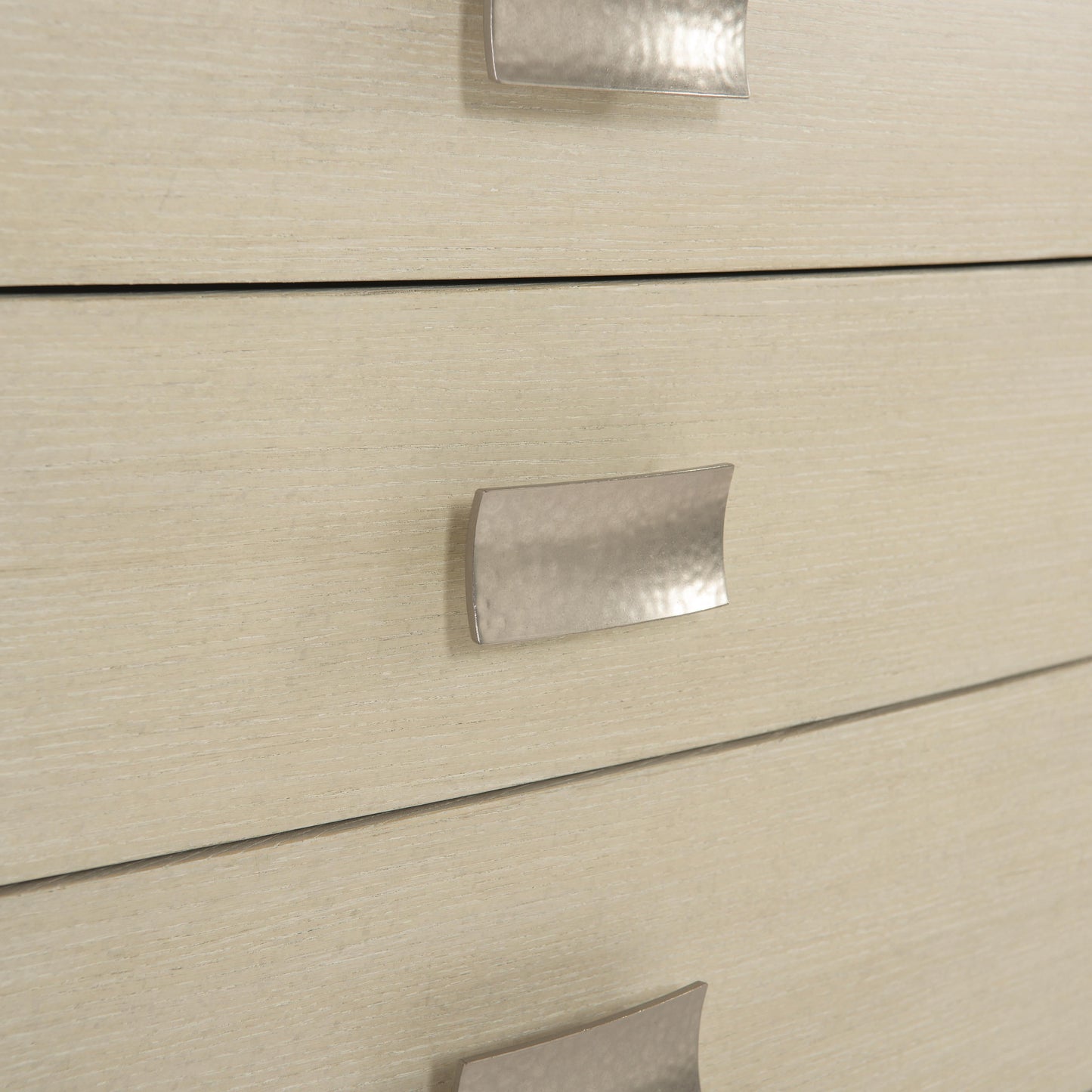 East Hampton Cerused Linen Tall Drawer Chest - Ornate Home