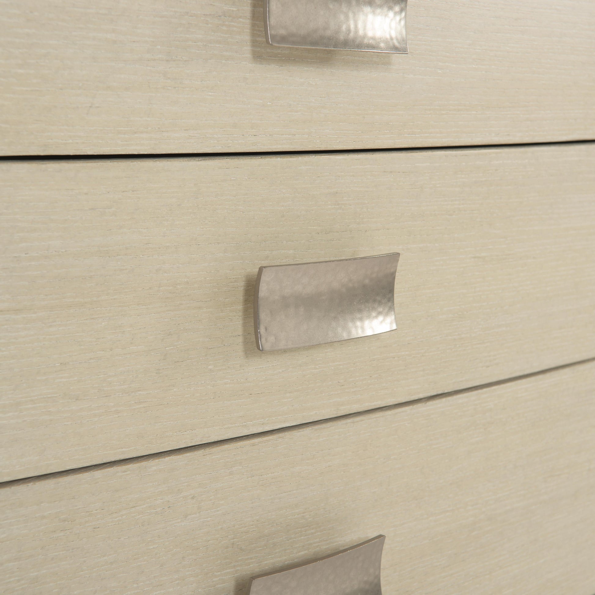 East Hampton Cerused Linen Tall Drawer Chest - Ornate Home