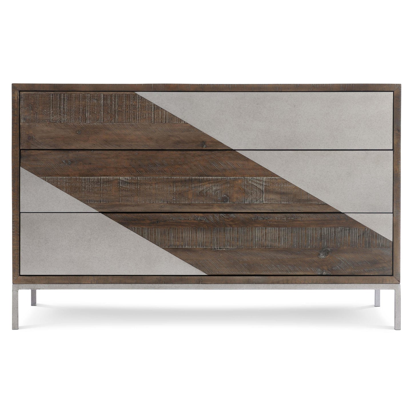 Eastman Grey Mist/Sable Brown Drawer Chest - Ornate Home