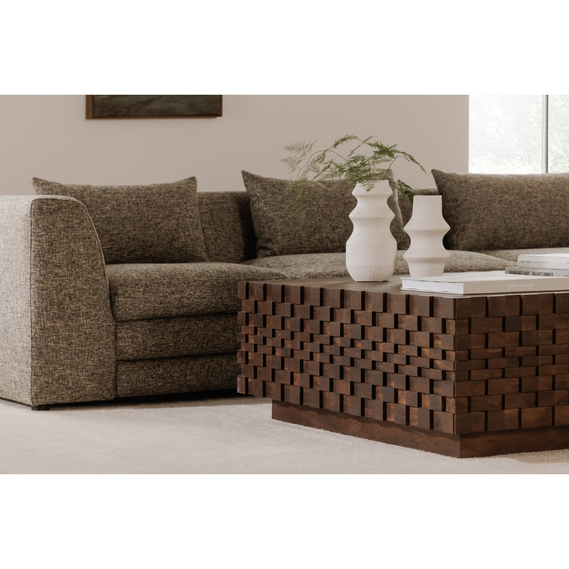 Easton Brown Storage Coffee Table - Ornate Home