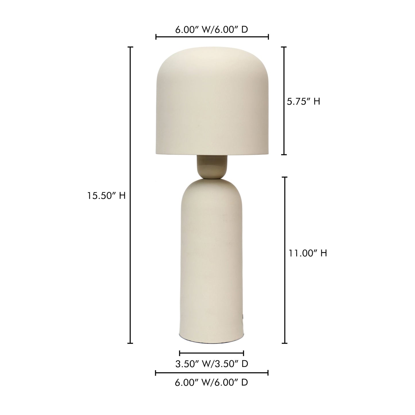 Echo Cream Lamp - Ornate Home